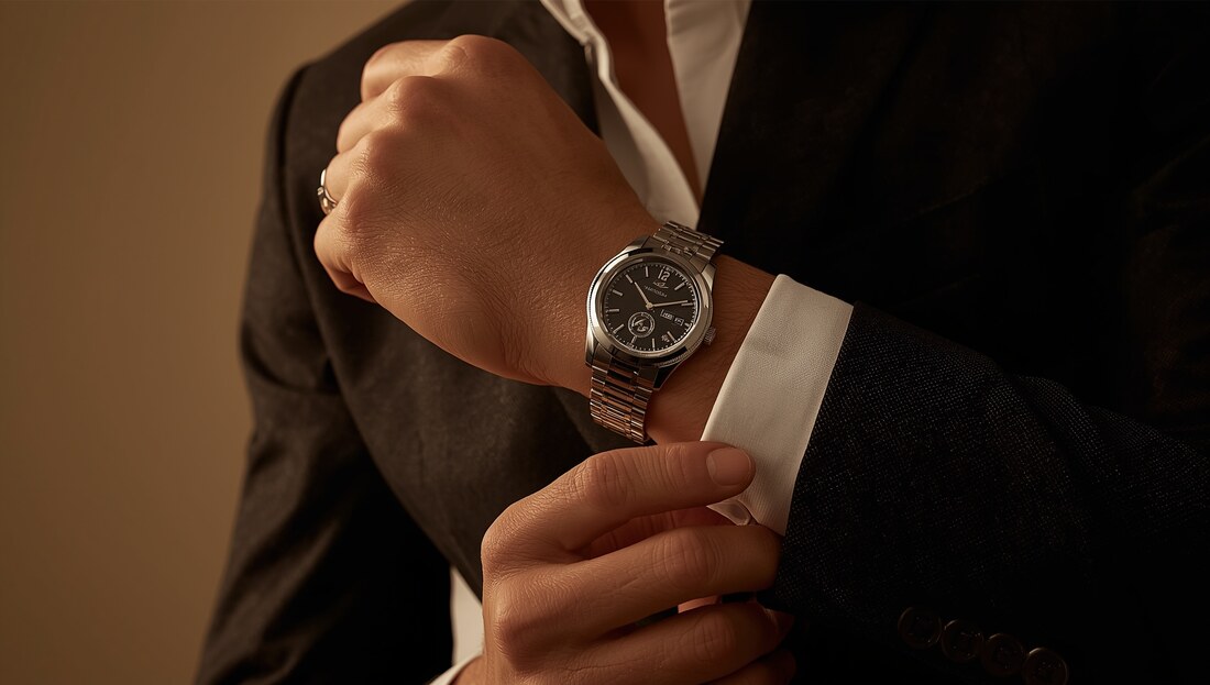 Luxury watch worn with intention